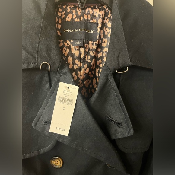 NWT BANANA REPUBLIC 🍁 TRENCH COAT WOMENS Sz SMALL S - Picture 2 of 6